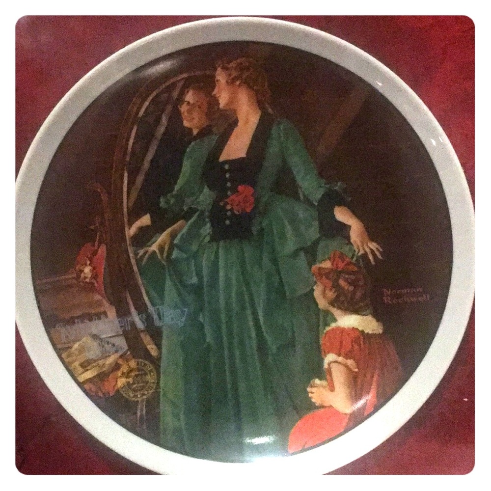 Vintage Norman Rockwell plate by Knowles